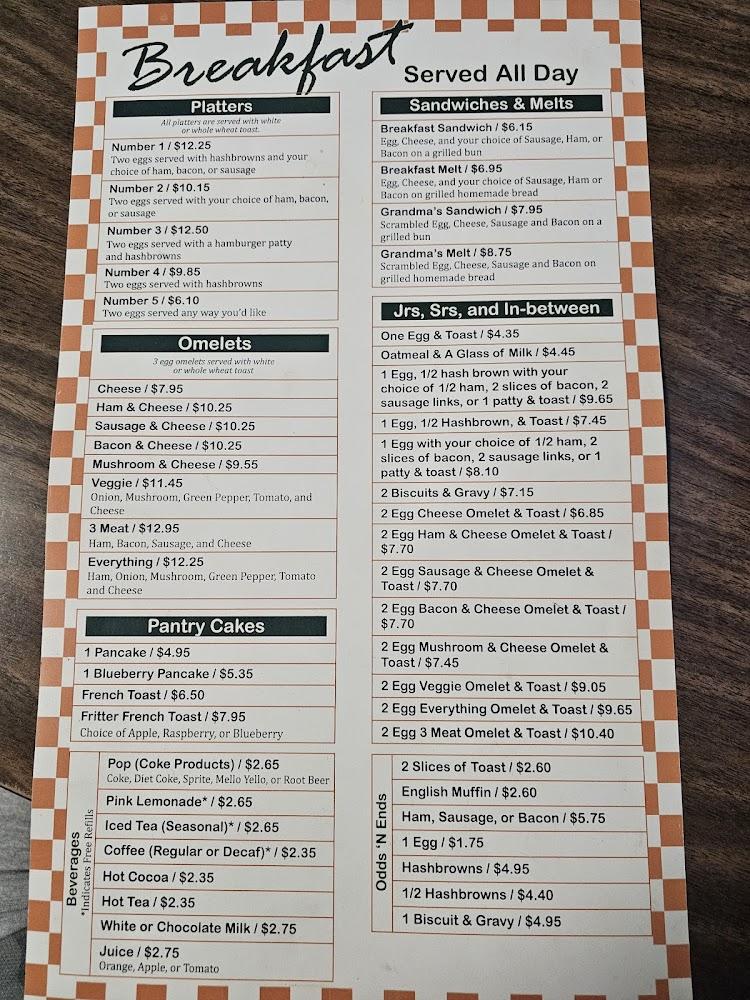 The Pantry Cafe Menu image 3