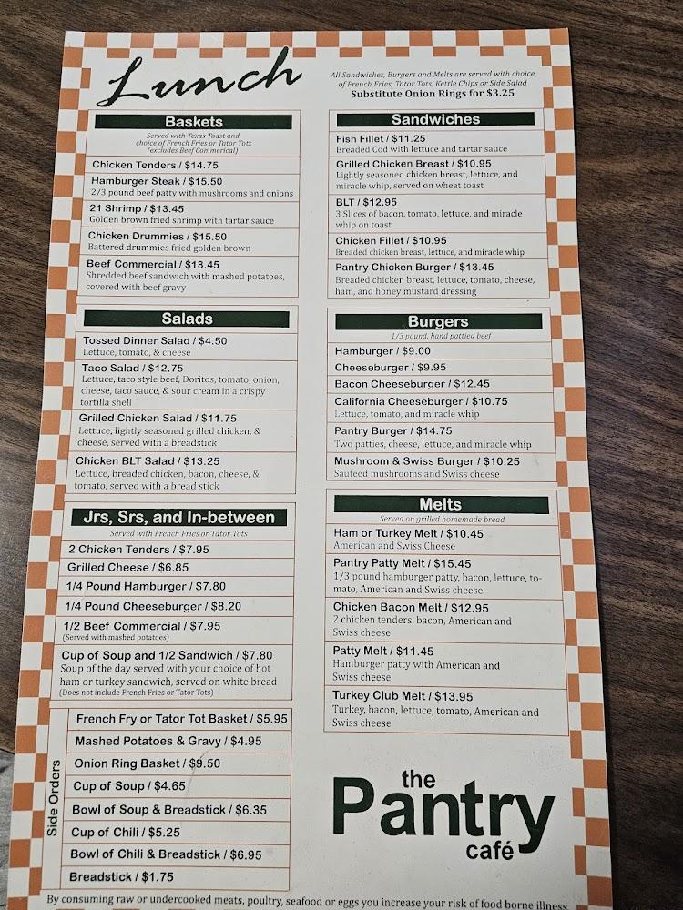 The Pantry Cafe Menu image 4